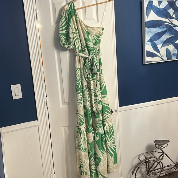 Flying Tomato Green One Shoulder Dress by Flying Tomato - large - Picture 12 of 12